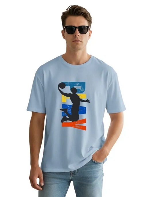 Sports Life Unisex Terry Fabric Oversized Tee