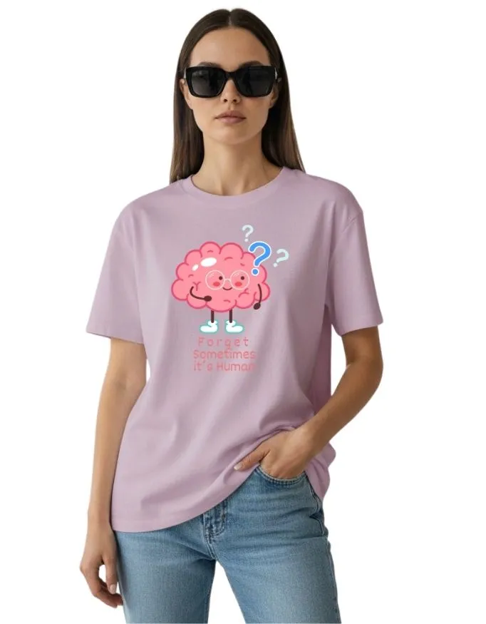 Brain is Human Unisex Terry Fabric Oversized Tee
