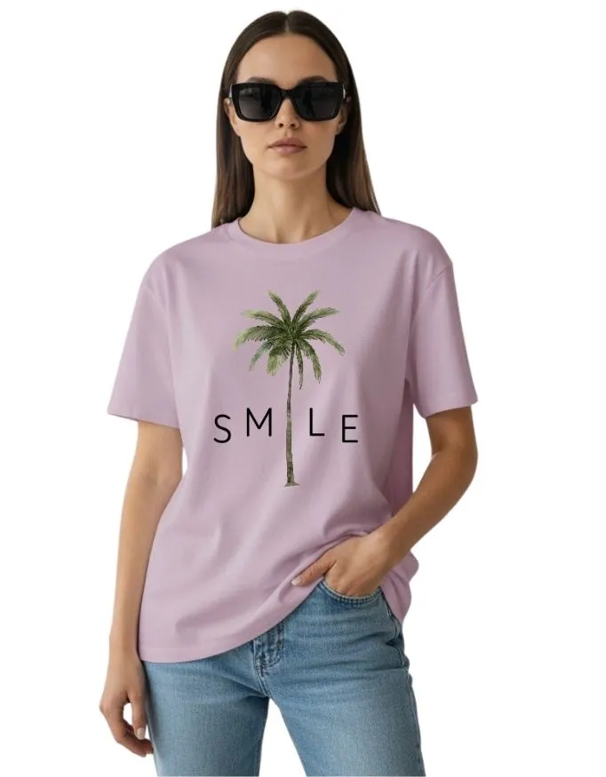 Smile Unisex Terry Fabric Oversized Tee