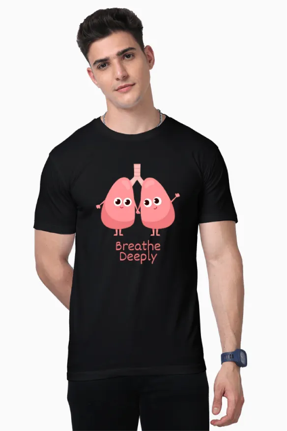 Breathe Deeply Unisex Supima T-Shirt