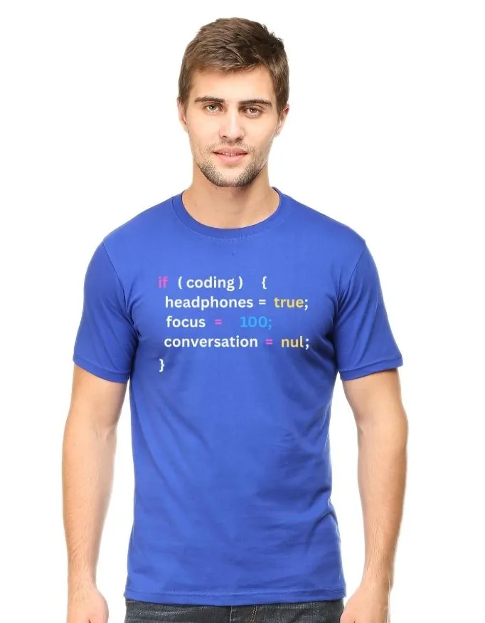 Headphone+Coding Unisex Premium T-Shirt
