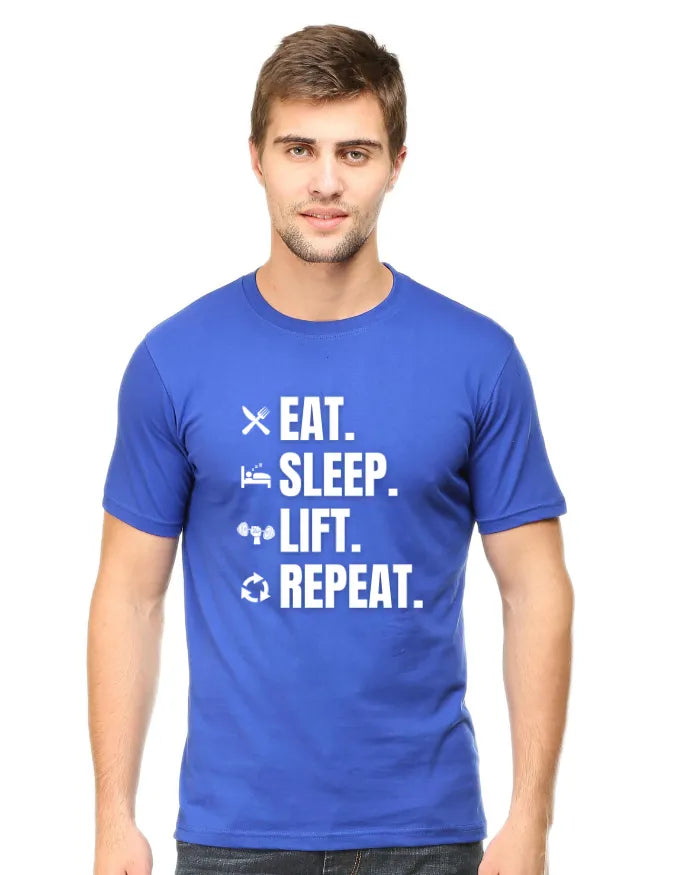 Eat Sleep Lift Repeat Unisex Premium T-Shirt