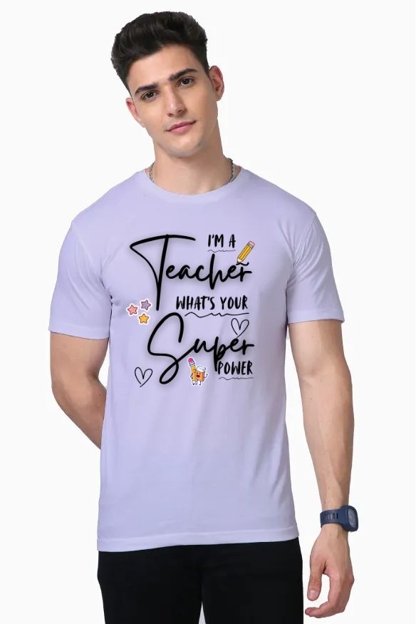 Teacher Power Unisex Supima T-Shirt