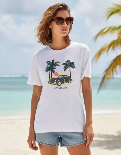 Vintage Life Unisex Terry Fabric Oversized Tee