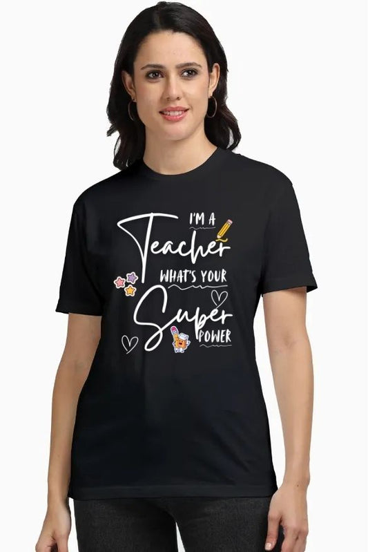 Teacher Power Unisex Supima T-Shirt