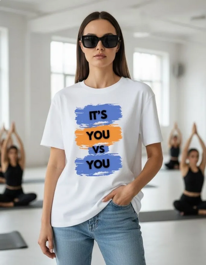 You vs You Unisex Terry Fabric Oversized Tee