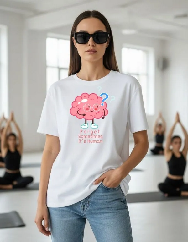 Brain is Human Unisex Terry Fabric Oversized Tee
