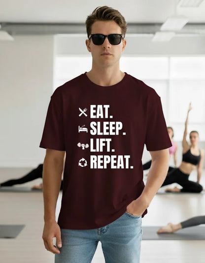 Eat Sleep Lift Repeat Unisex Premium T-Shirt