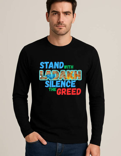 Stand With Ladakh Men's Full Sleeve T-Shirt