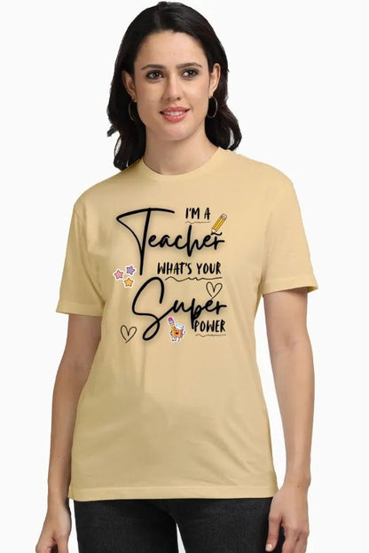 Teacher Power Unisex Supima T-Shirt