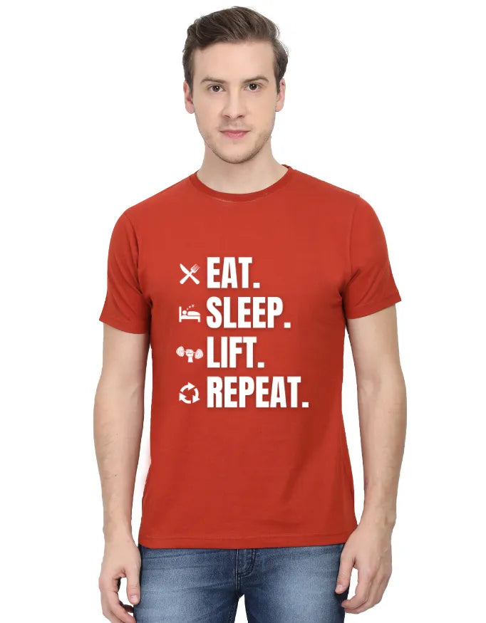 Eat Sleep Lift Repeat Unisex Premium T-Shirt