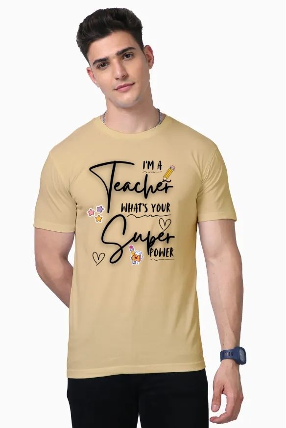 Teacher Power Unisex Supima T-Shirt