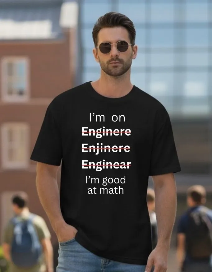 Engineers Unisex Terry Fabric Oversized Tee