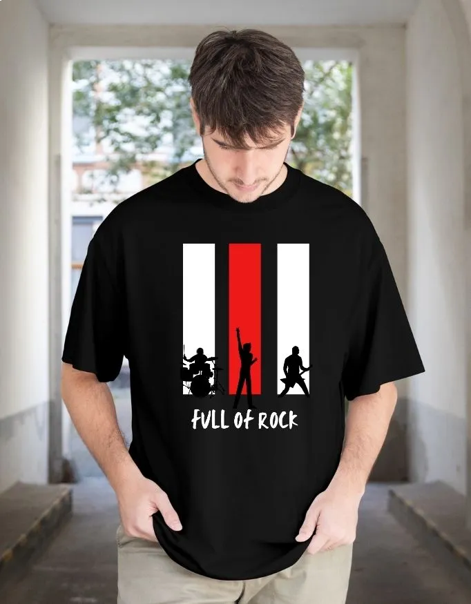 Full on Rock Unisex Terry Fabric Oversized Tee