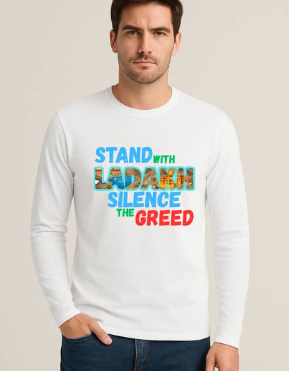 Stand With Ladakh Men's Full Sleeve T-Shirt