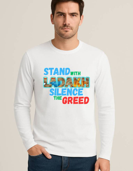 Stand With Ladakh Men's Full Sleeve T-Shirt