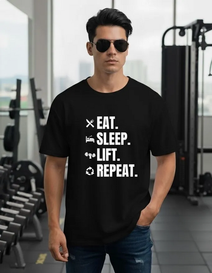 Gym Life Unisex Terry Fabric Oversized Tee