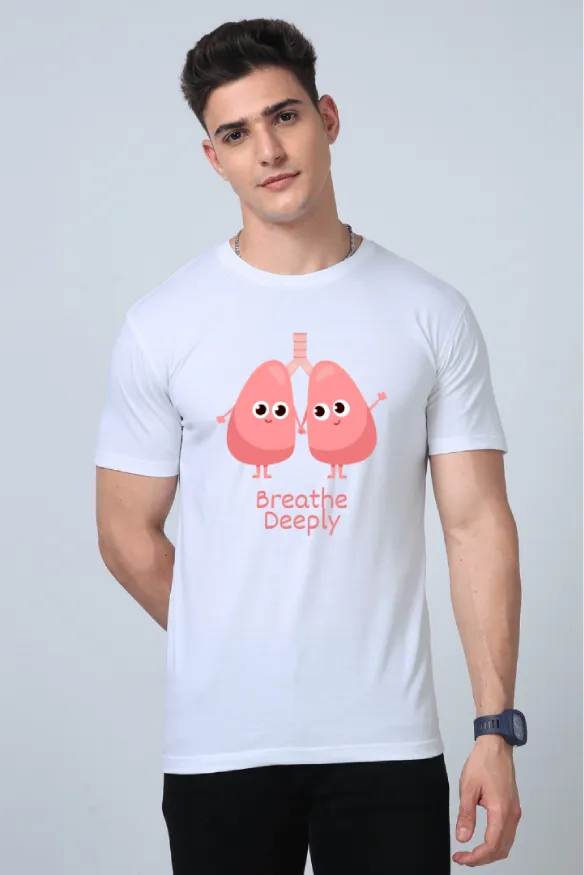Breathe Deeply Unisex Supima T-Shirt