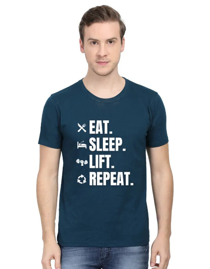 Eat Sleep Lift Repeat Unisex Premium T-Shirt
