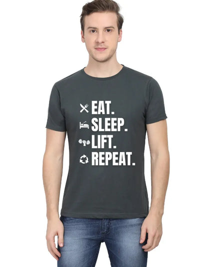Eat Sleep Lift Repeat Unisex Premium T-Shirt