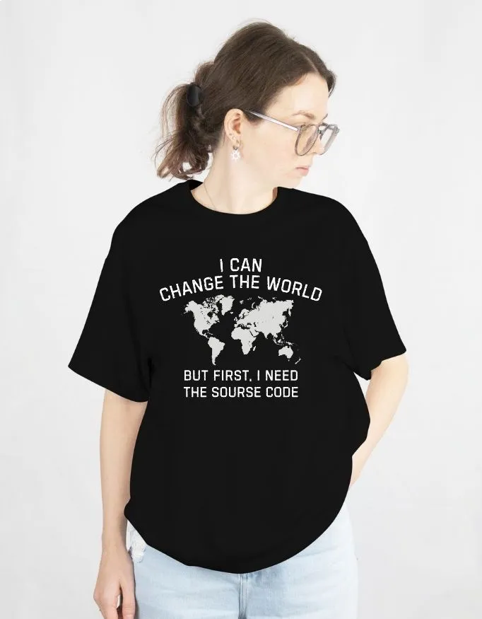 Sourse Code Unisex Terry Fabric Oversized Tee