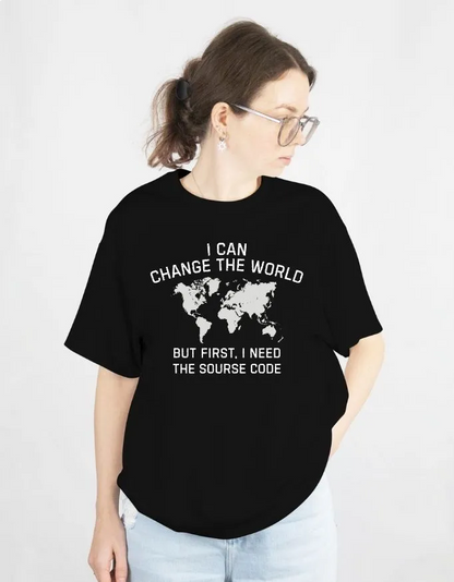 Sourse Code Unisex Terry Fabric Oversized Tee