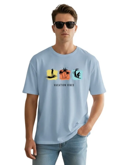 Vacation Vibes Unisex Terry Fabric Oversized Tee