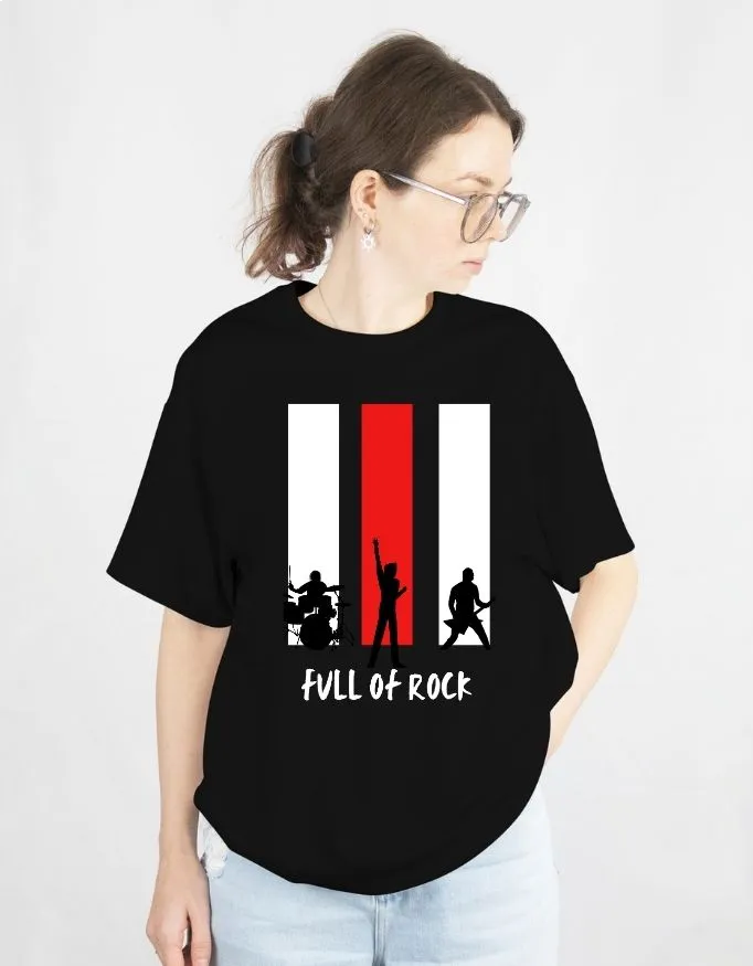 Full on Rock Unisex Terry Fabric Oversized Tee