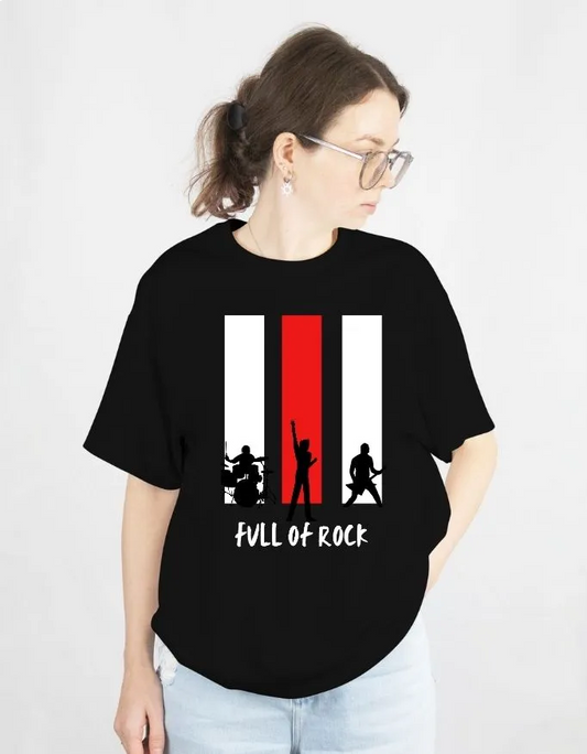 Full on Rock Unisex Terry Fabric Oversized Tee