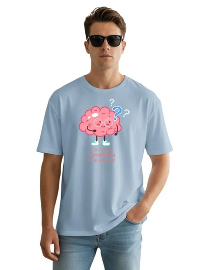 Brain is Human Unisex Terry Fabric Oversized Tee