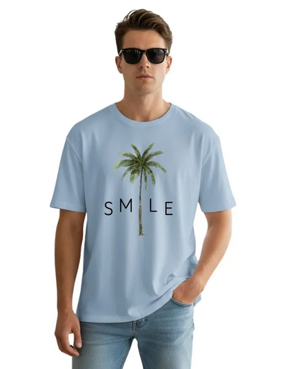 Smile Unisex Terry Fabric Oversized Tee