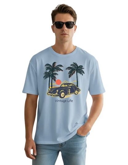 Vintage Life Unisex Terry Fabric Oversized Tee