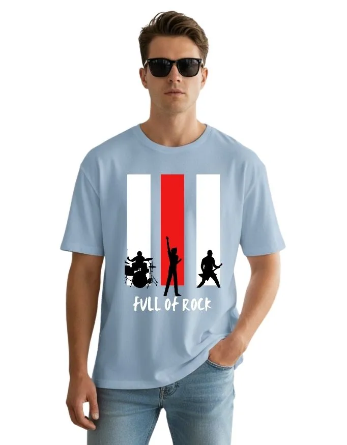 Full on Rock Unisex Terry Fabric Oversized Tee