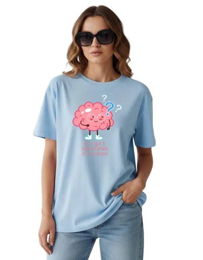 Brain is Human Unisex Terry Fabric Oversized Tee