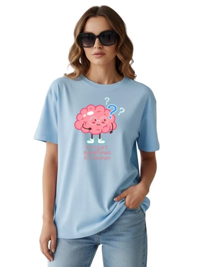 Brain is Human Unisex Terry Fabric Oversized Tee