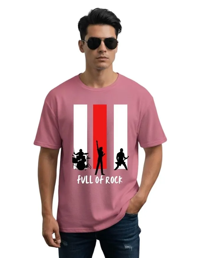Full on Rock Unisex Terry Fabric Oversized Tee