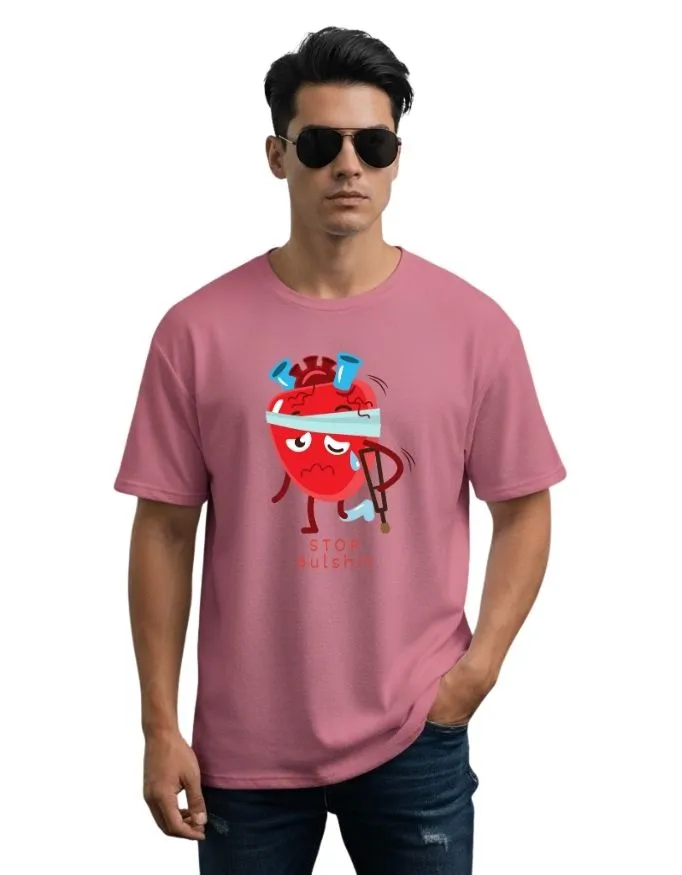 Heart Feelings Unisex Terry Fabric Oversized Tee