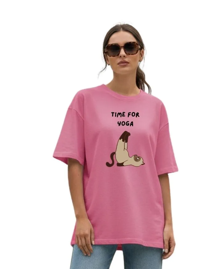 Yoga Unisex Terry Fabric Oversized Tee