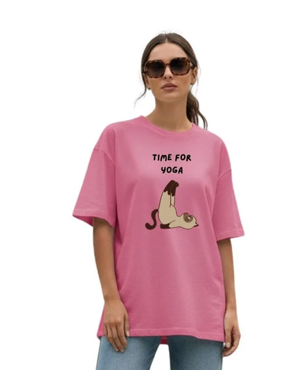 Yoga Unisex Terry Fabric Oversized Tee