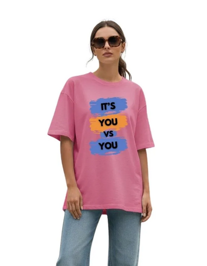 You vs You Unisex Terry Fabric Oversized Tee