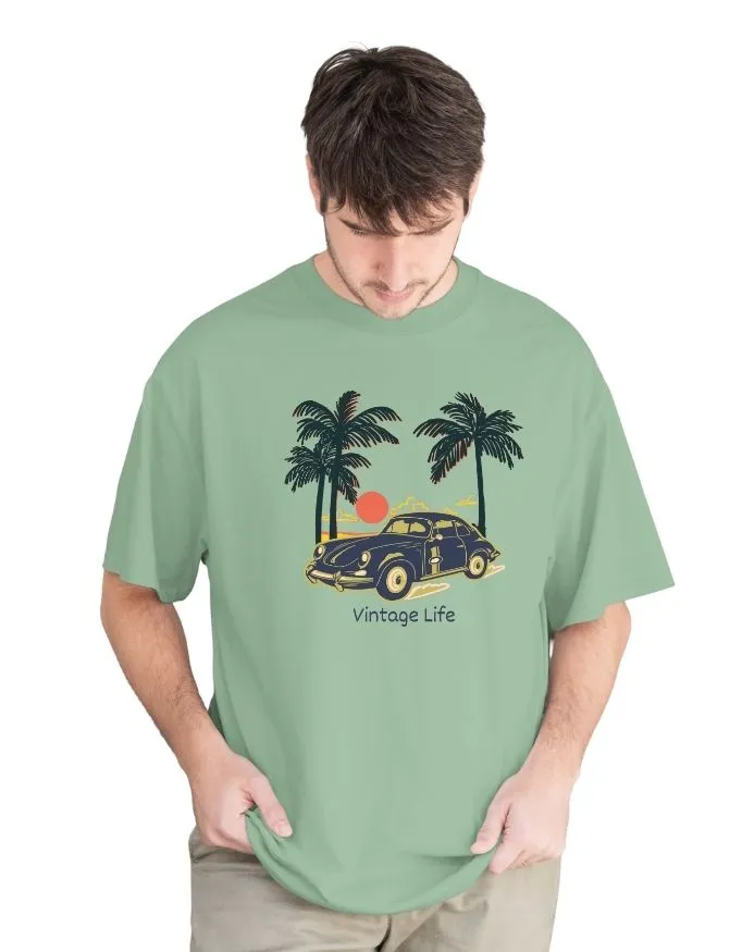 Vintage Life Unisex Terry Fabric Oversized Tee