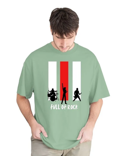 Full on Rock Unisex Terry Fabric Oversized Tee