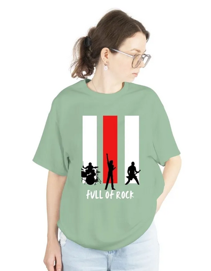 Full on Rock Unisex Terry Fabric Oversized Tee