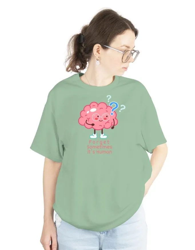Brain is Human Unisex Terry Fabric Oversized Tee