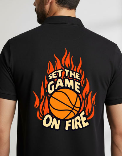 Set the Game on Fire Men's Polo