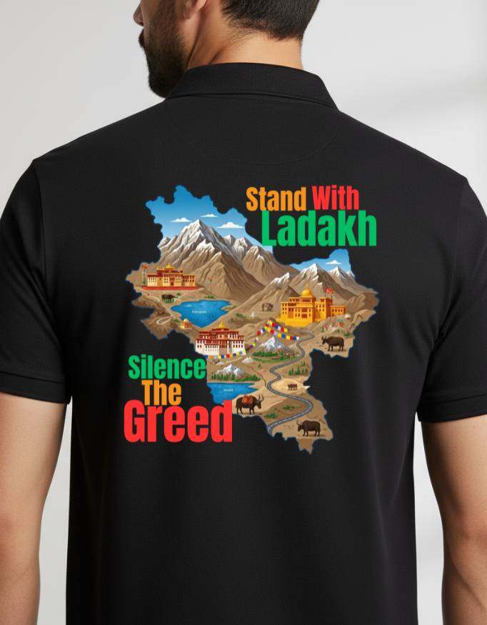 Stand With Ladakh Men's Polo