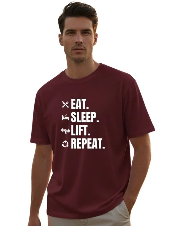 Gym Life Unisex Terry Fabric Oversized Tee