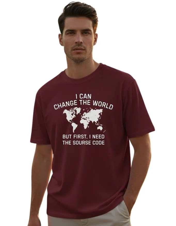 Sourse Code Unisex Terry Fabric Oversized Tee