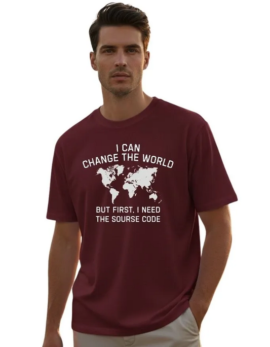 Sourse Code Unisex Terry Fabric Oversized Tee