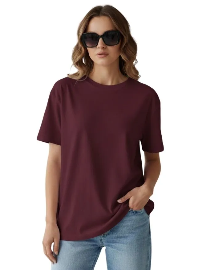 Plain Unisex Terry Oversized Tee
